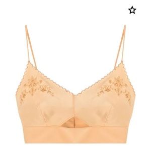 Alberta Ferretti floral embroidered silk top